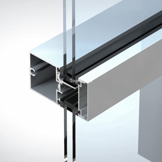 Thermal Break Mullion transom Curtain Wall System TB120 Thermal Break Mullion transom Curtain Wall System TB120