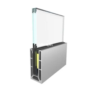 TP100 ON-FLOOR ALL GLASS U-CHANNEL RAILING SYSTEM