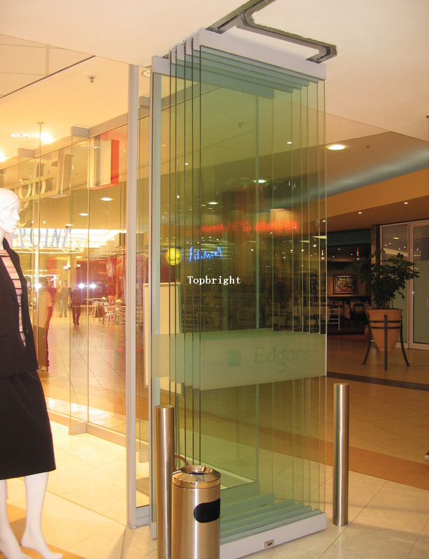 Framless glass folding door for mall or office