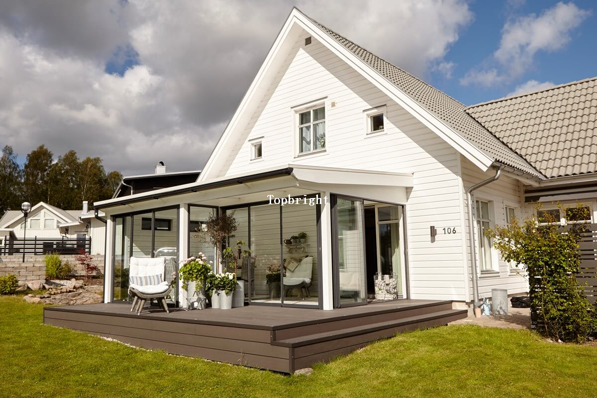 Prefeb Aluminum Glass Sunroom House Season Garden Home TP-SR-001