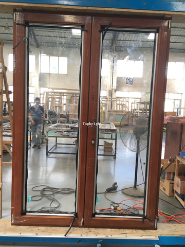  Aluminum Glass Casement Double Panel Swing DoorTP-D-CM004