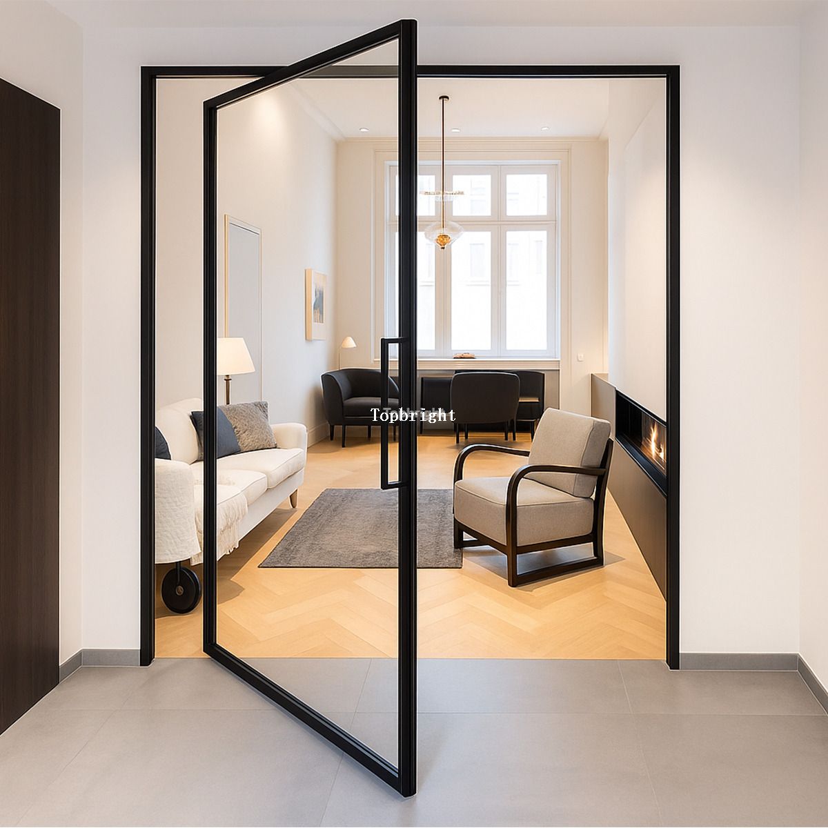 automatic pivot door