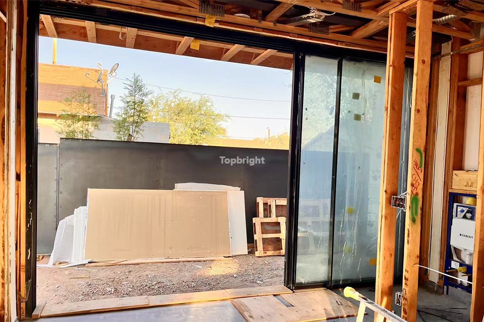 glass sliding door