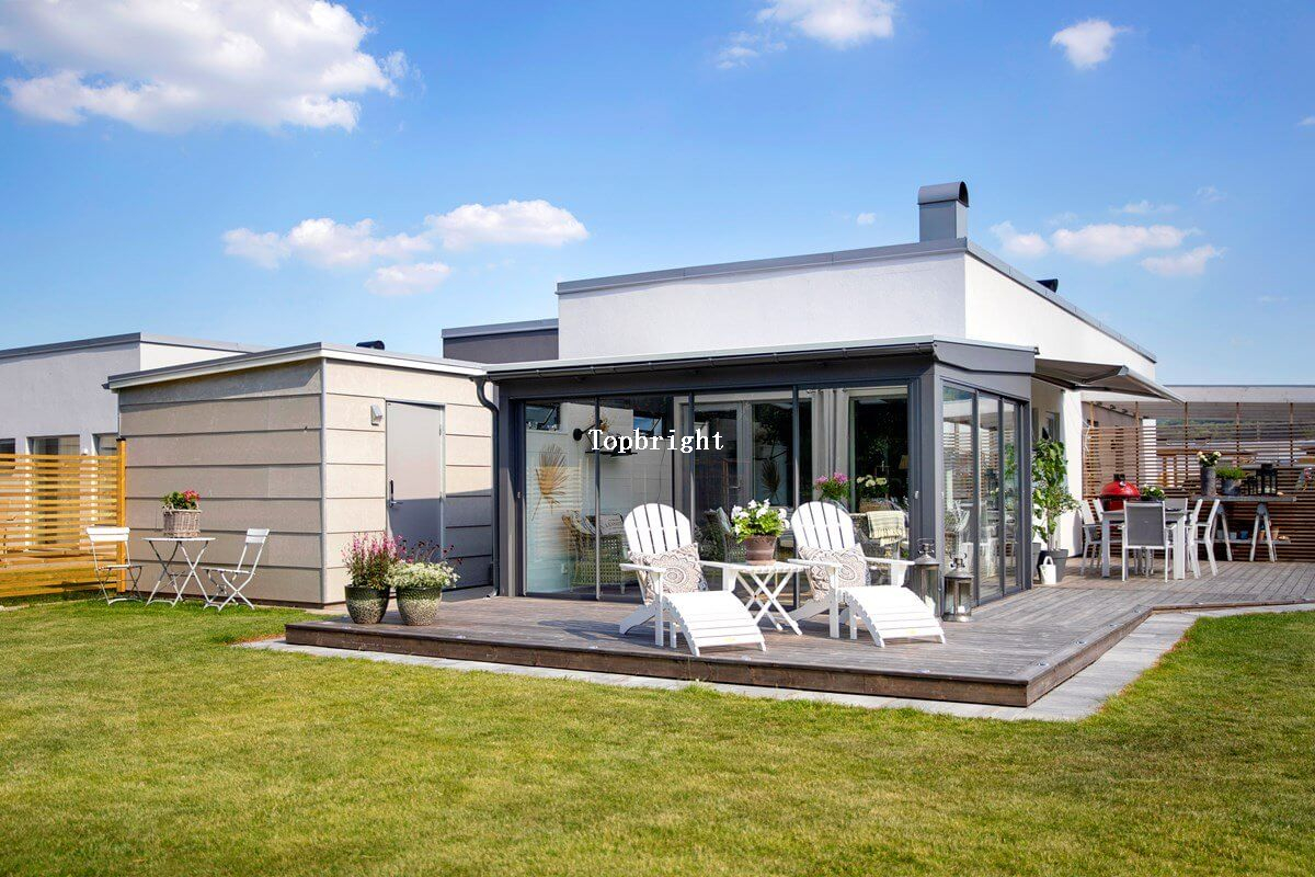 Prefeb Aluminum Glass Sunroom House Season Garden Home TP-SR-001