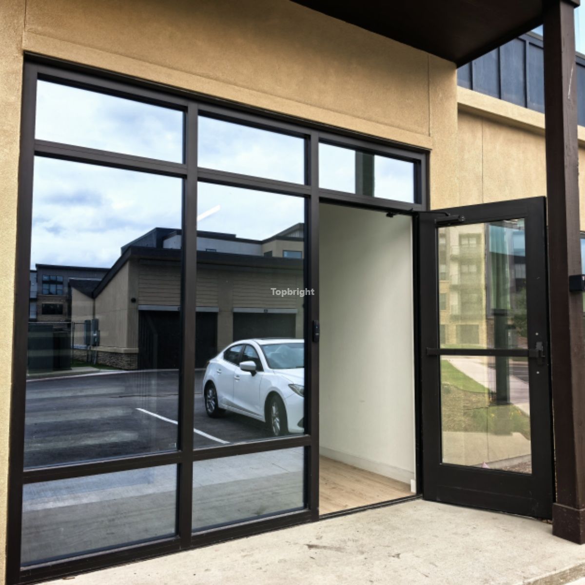 Black Frame commercial door