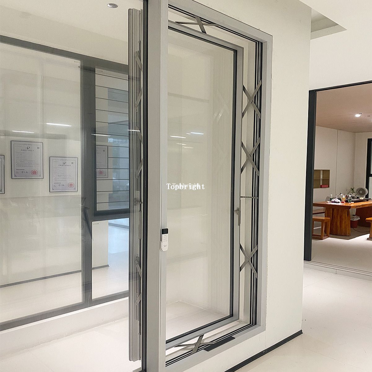 Solar-Powered Electric Casement Window 