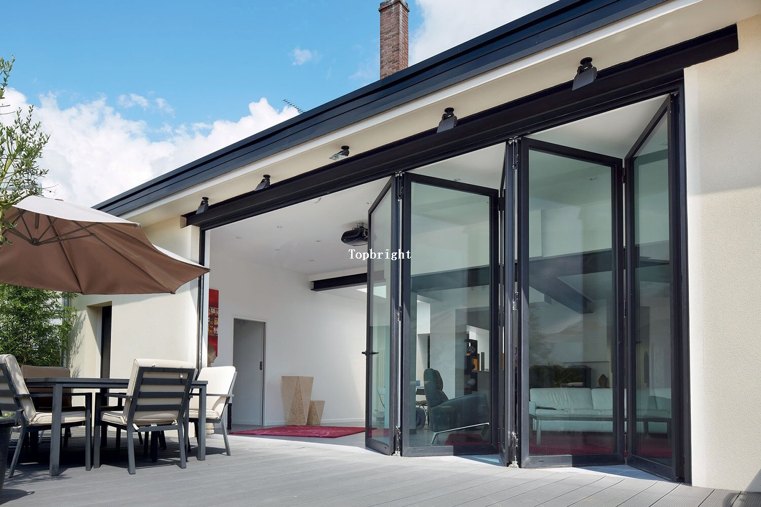 Folding Patio Exterior Bifold Door TPF-014
