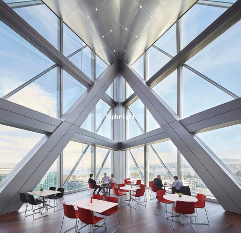  Commercial Glass Unitized Curtain Wall System Building Project TP-CW-UT014