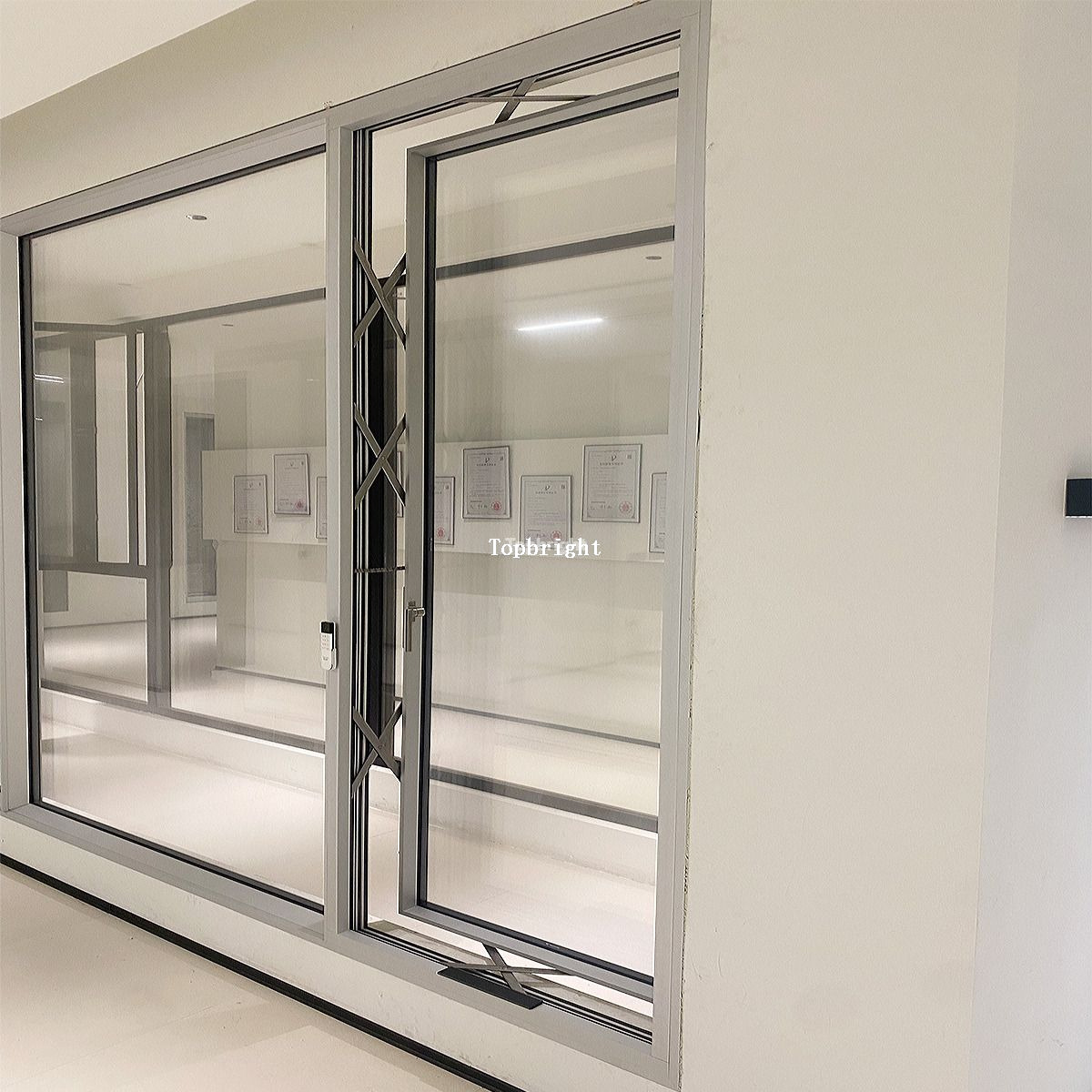 Solar-Powered Electric Casement Window 