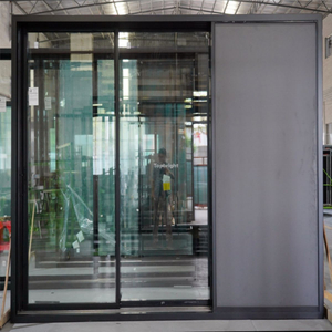SED200 Slim Frame Pocket Sliding Door With Honeycomb Aluminum Panels