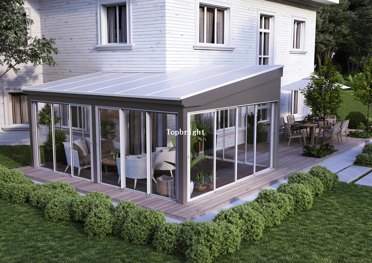 Prefeb Aluminum Glass Sunroom House Season Garden Home TP-SR-001