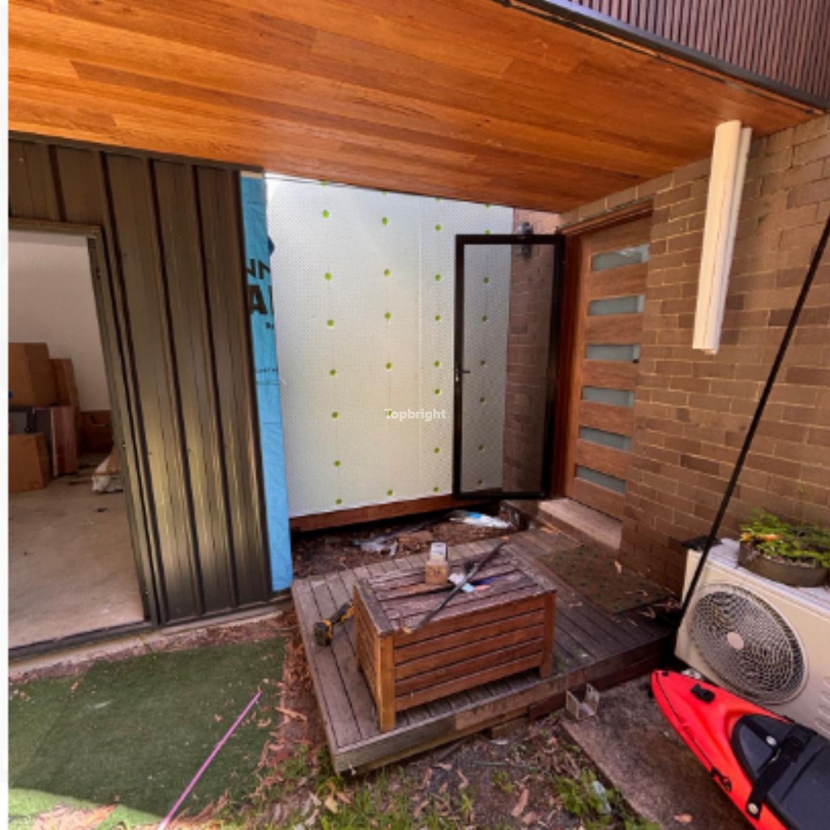 before folding bifold doors
