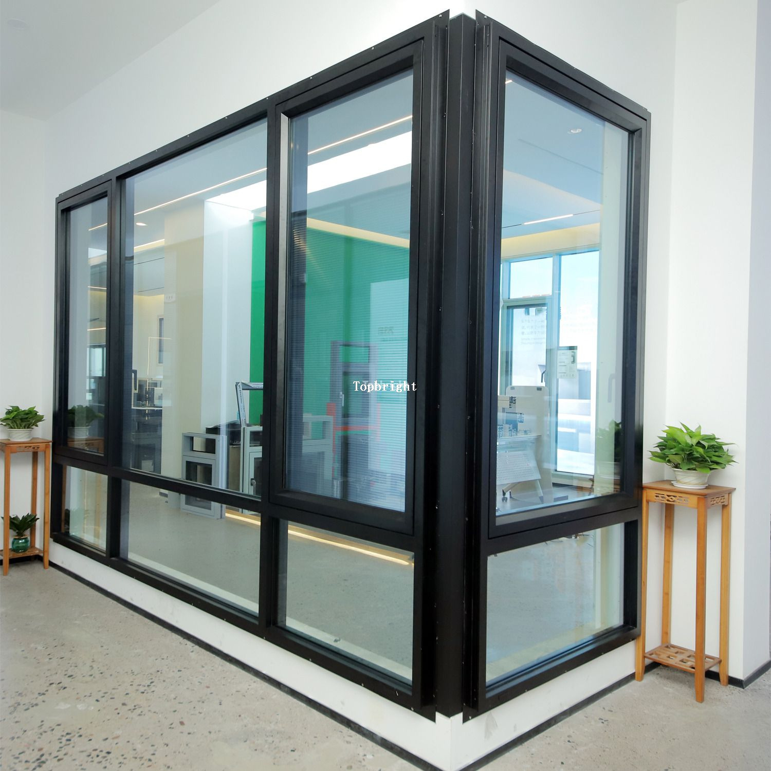 Slim-Frame Thermal Break Casement Window with Msquito Net