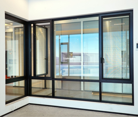 Slim-Frame Thermal Break Casement Window with Msquito Net
