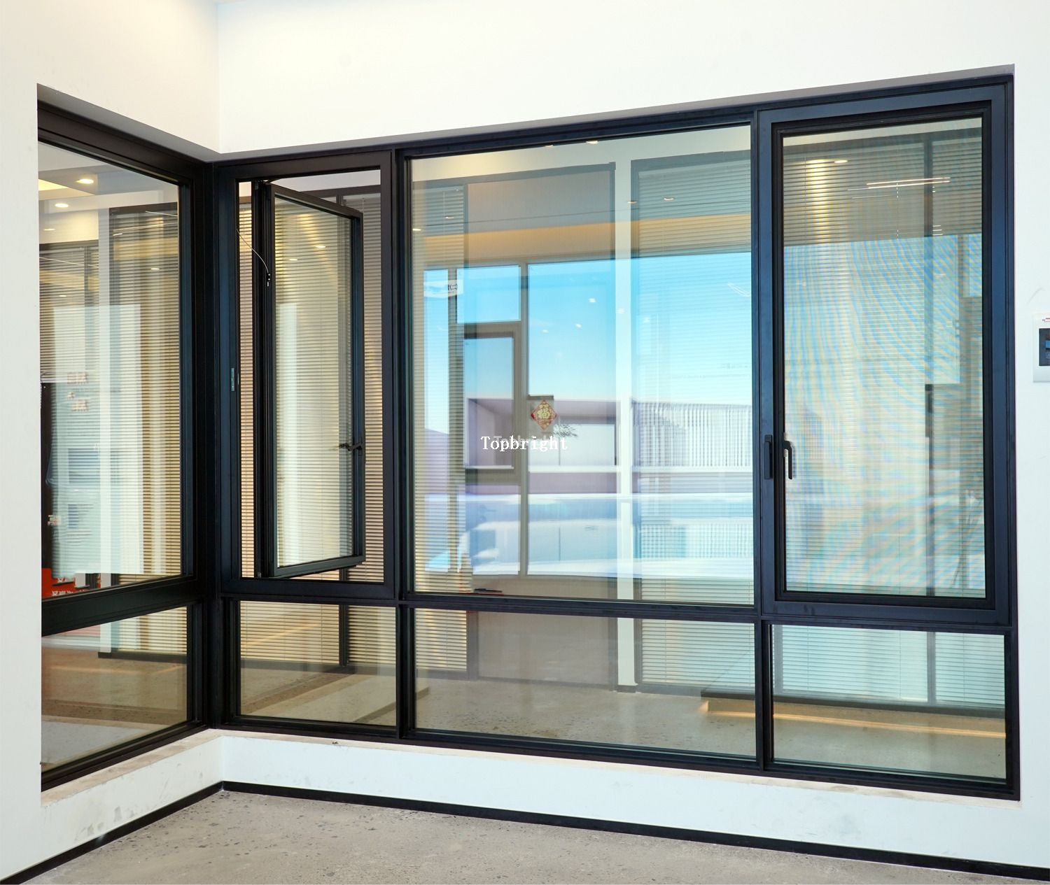 Slim-Frame Thermal Break Casement Window with Msquito Net