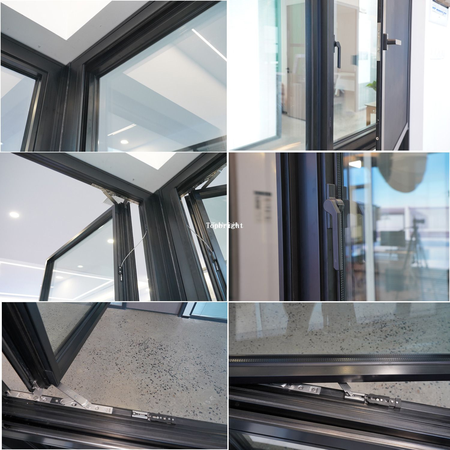 Slim-Frame Thermal Break Casement Window with Msquito Net