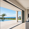 Slim Frame Aluminum Panoramic Multi Track Sliding Door for Hotels And House